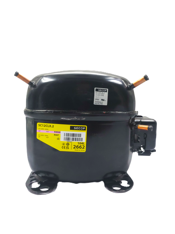 (AFTC-RCP-040) SECOP COMPRESSOR SC12CLX.2 220-240V 50/60Hz 1/3+HP R404